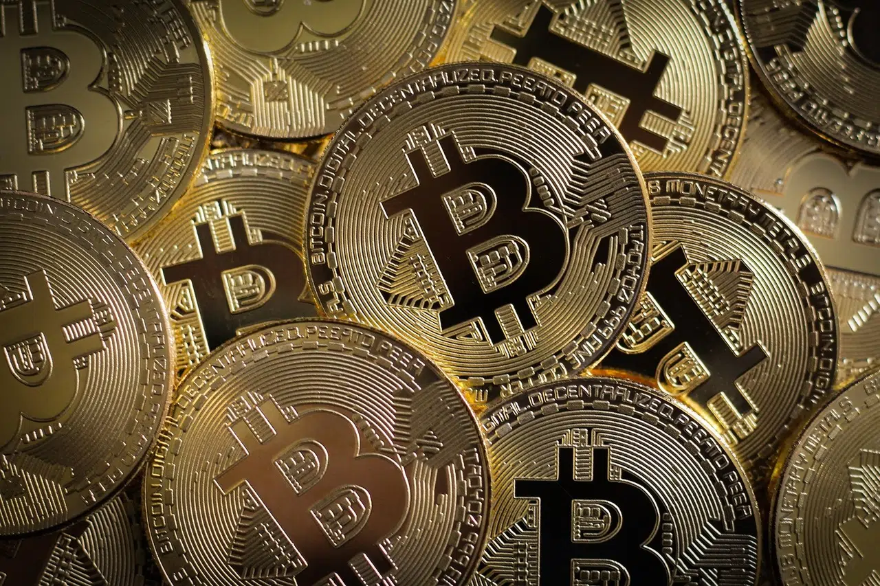 Des pièces de Bitcoin