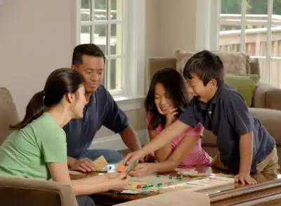 group of people beside coffee table